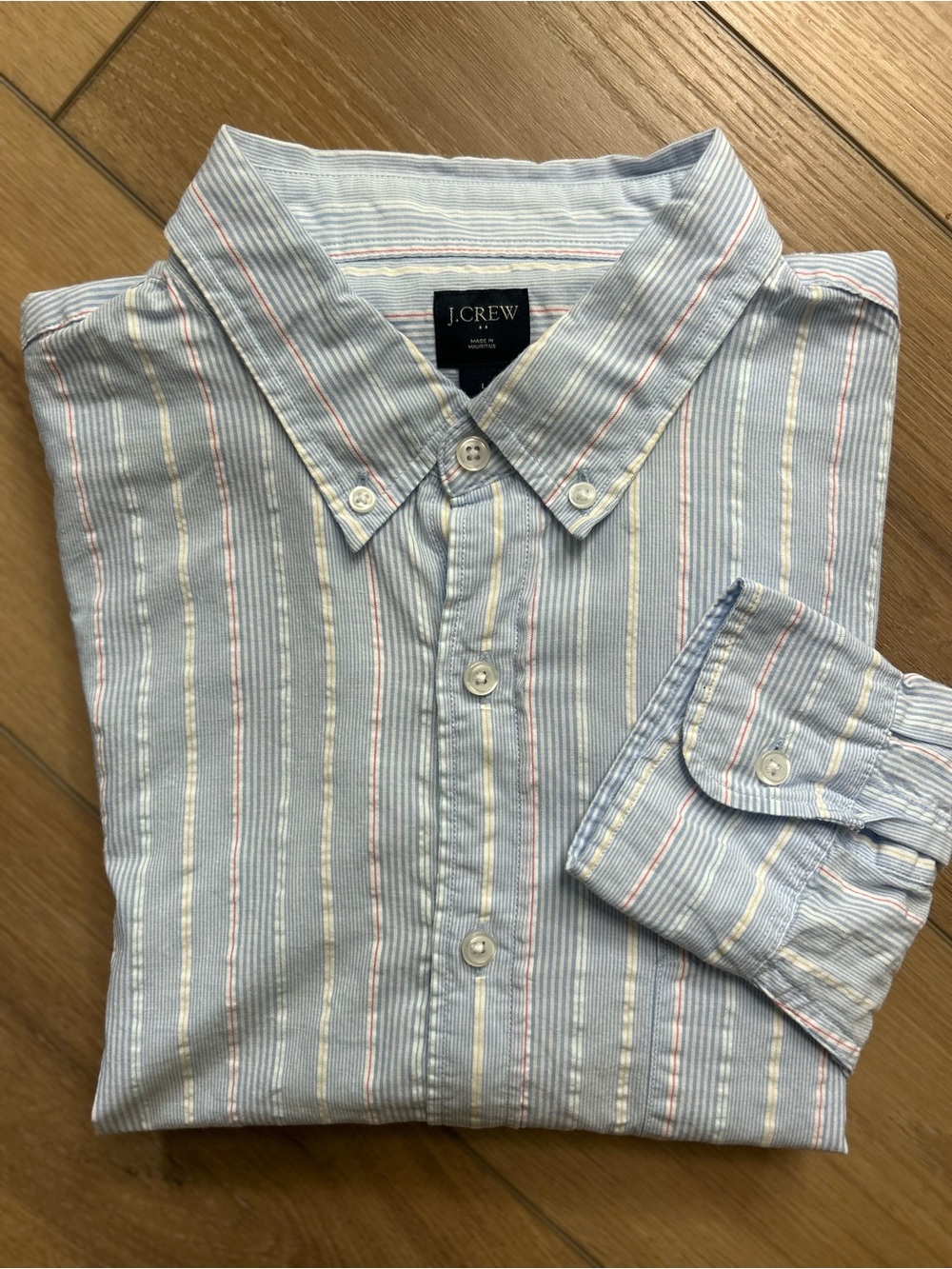 Men’s J.Crew Button Down Shirt L/S LG